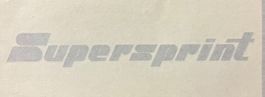 Supersprint Aufkleber ca.18x2.7cm Konturgeschnitten