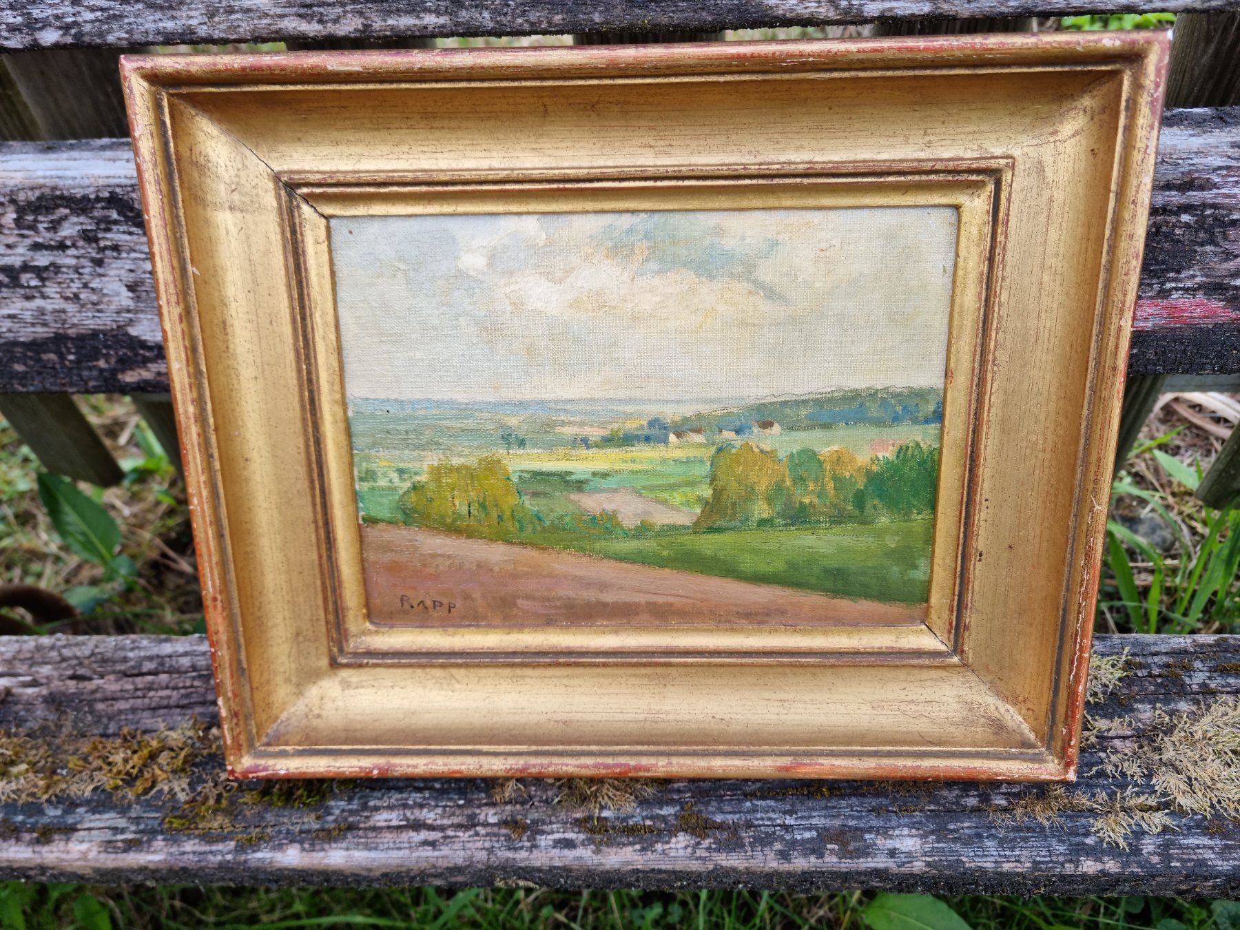 Gemälde: RAPP Paris Frankreich 1936 – Gebraucht aus Trachslau von post35