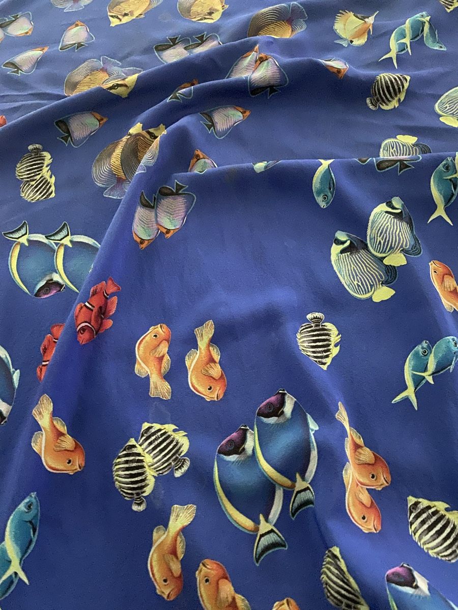 Fabric Frontline Foulard & Sciarpe: Fabric Frontline Seiden Schal 🌸 – Usato da Opfikon venduto da Luis144 7