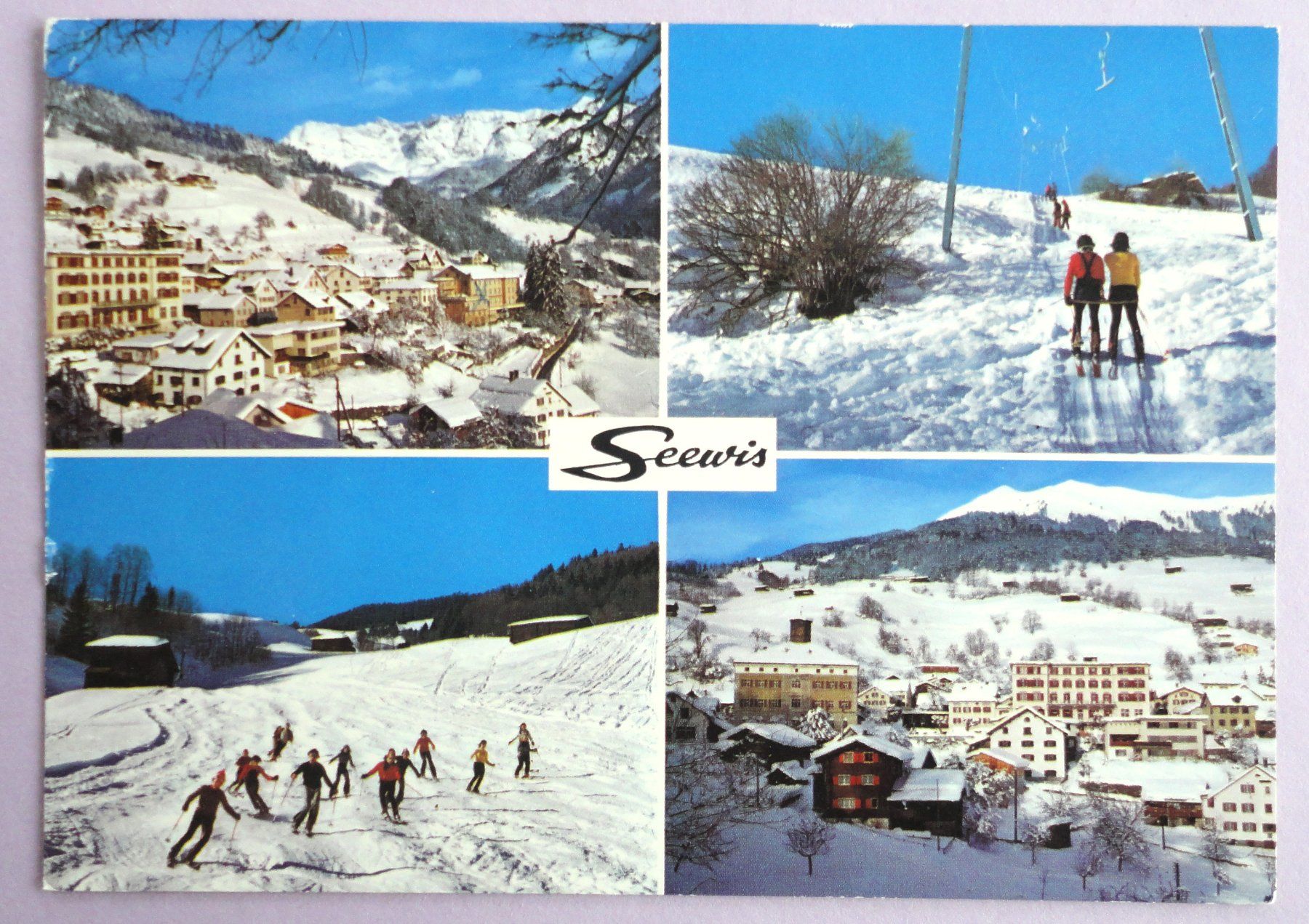 Cartoline postali: Seewis i. Pr. 1000 m – Usato da Fétigny venduto da Billy2miny