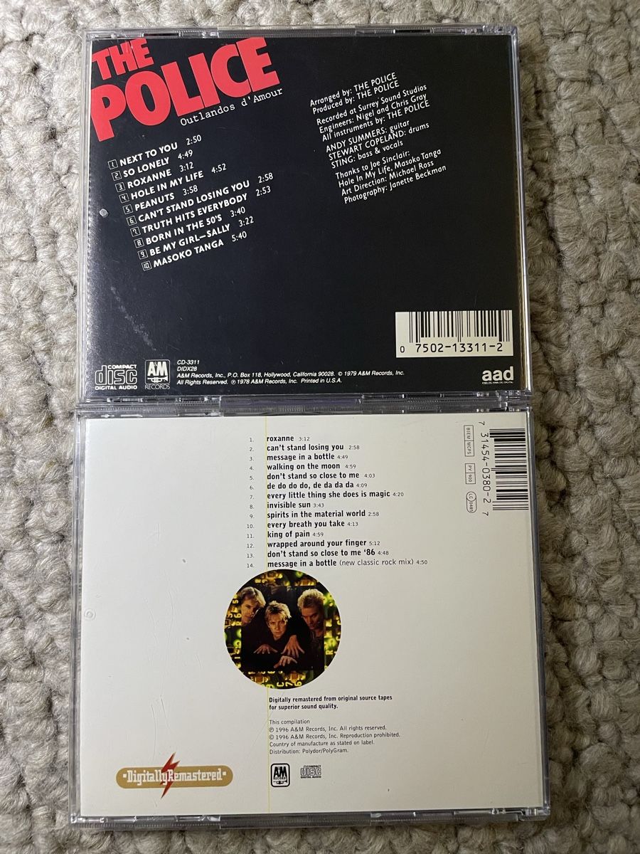 CDs: 2x The Police  – Gebraucht aus Reinach AG von trigger7811 2