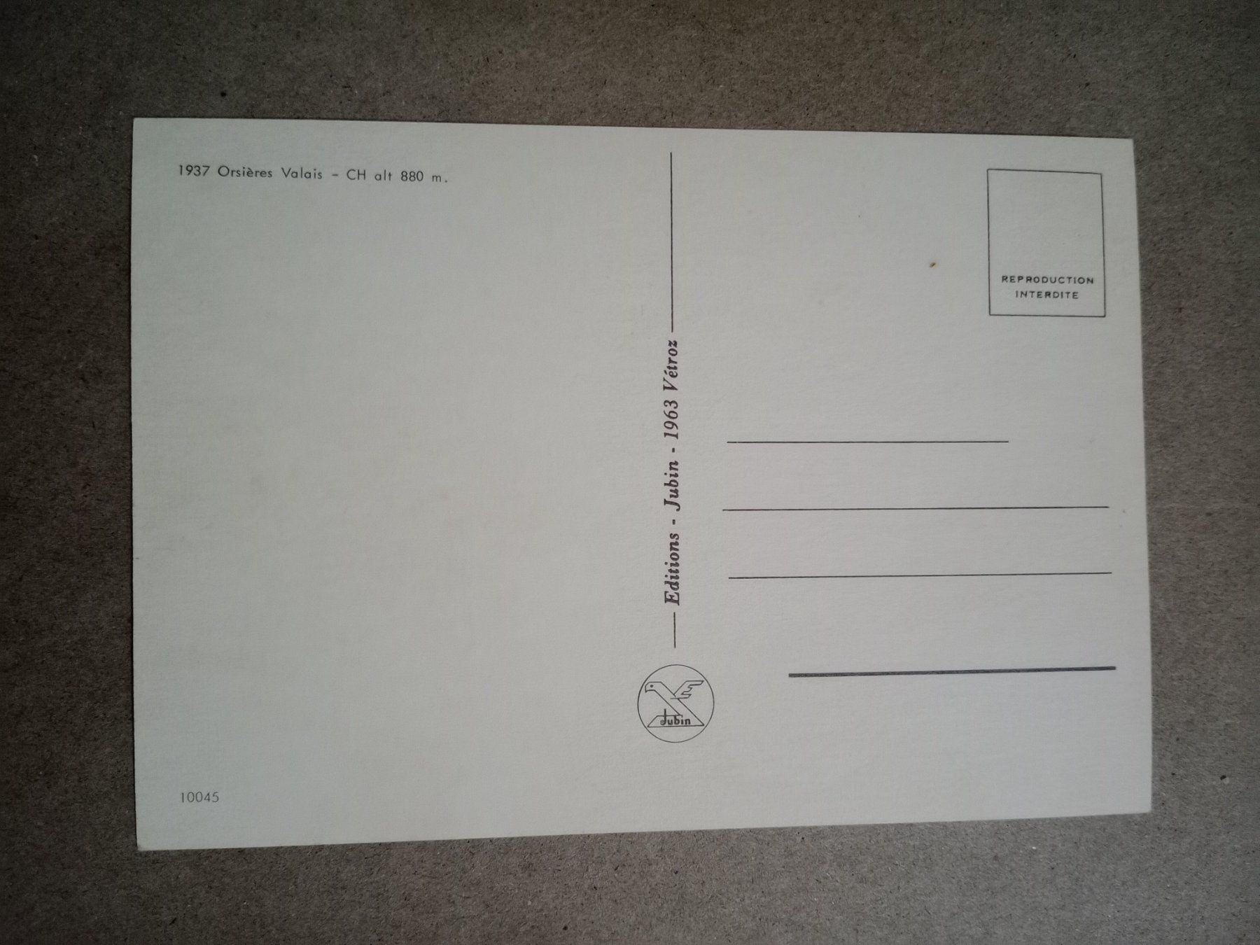 Cartoline postali: AK Orsieres Wallis – Usato da Küttigen venduto da Melisch1000 1