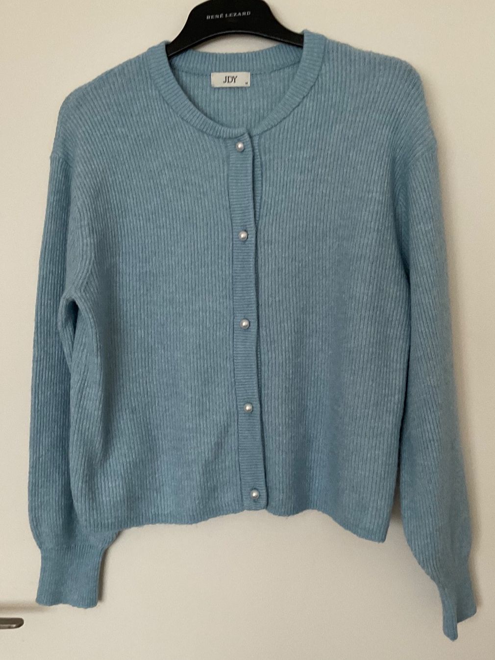 Giacche: JACQUELINE DE YONG Strickjacke Gr M hellblau – Nuovo (secondo la descrizione) da Urdorf venduto da alda02