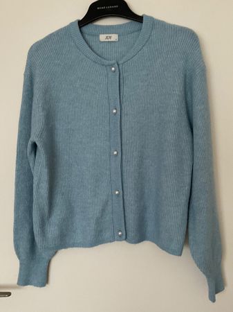 JACQUELINE DE YONG Strickjacke Gr M hellblau