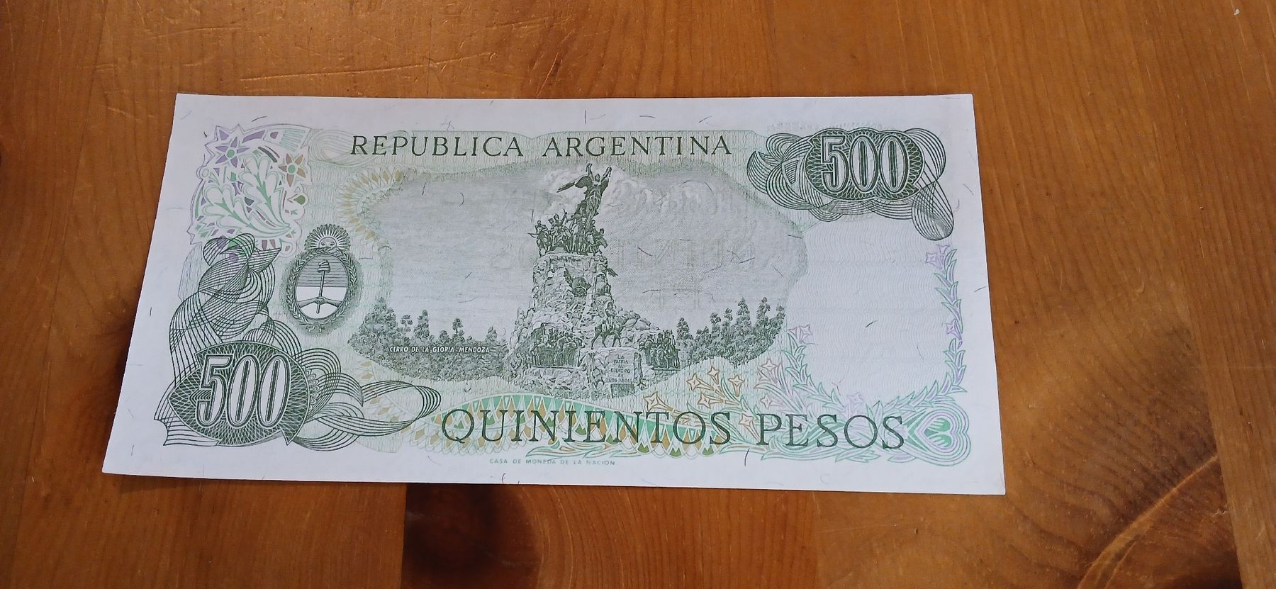 Banknoten: Argentinien 500 Pesos Banknote – Gebraucht aus Maloja von ato85 1