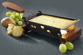 Raclette mit Teelichtern, Mahagoni farben von Boska