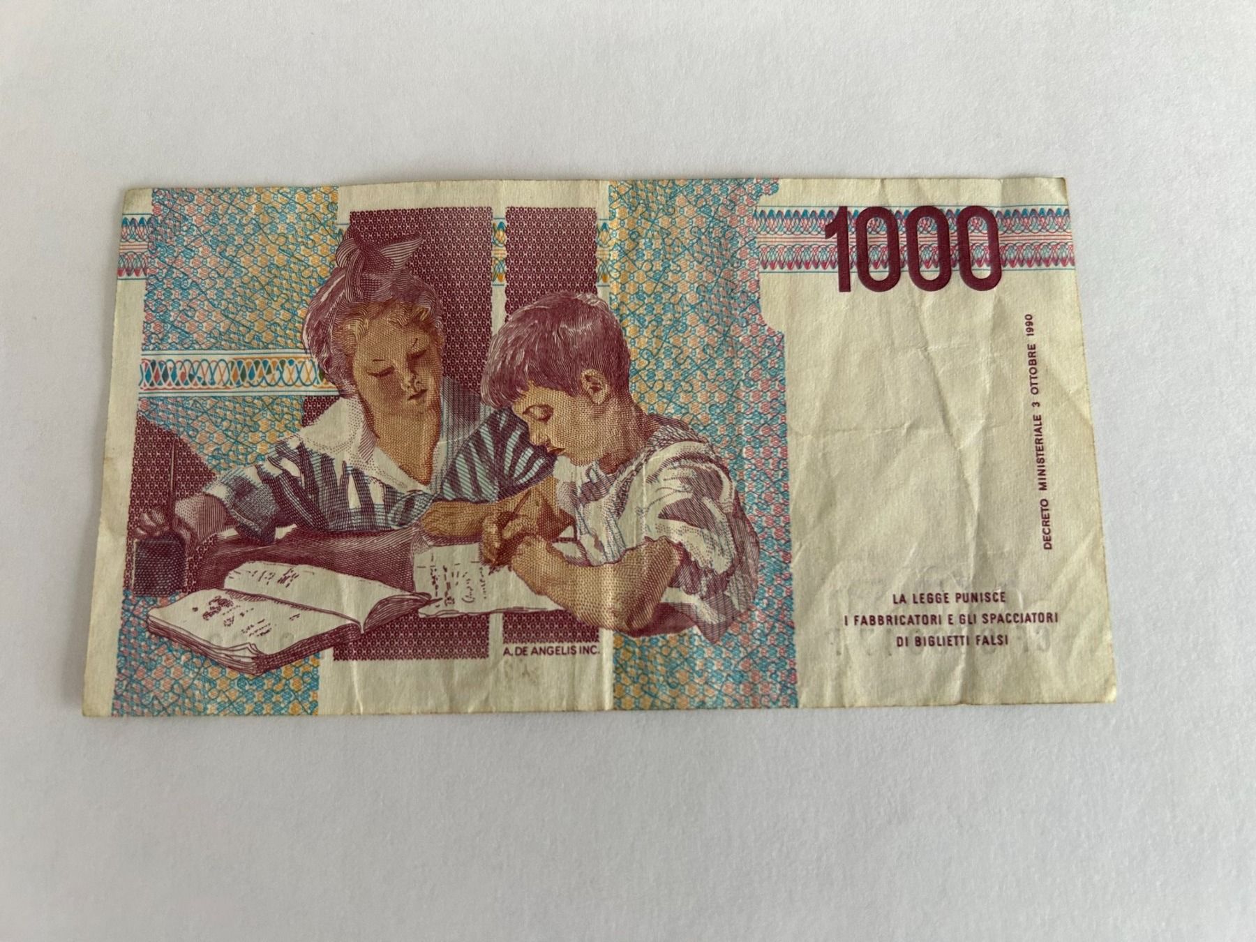 Banconote: Italien 1990, 1000 Lire – Usato da Bettwiesen venduto da mad_cl6y 1