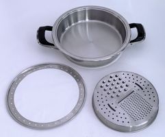 AMC*SET*PFANNE, LOCHRING, REIBENAUFSATZ*****