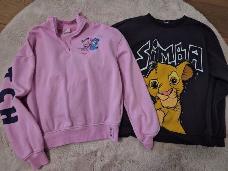 2er Set: Disney Pullover Simba & Stitch, Grösse S