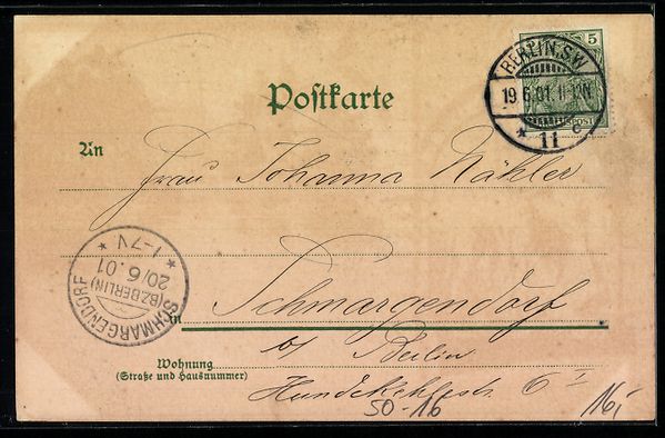 Cartoline postali: Litho Berlin, Zoologischer Garten, Antil – Usato da Berlin venduto da bartko-reher 1