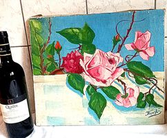Rosen Gemälde Acril auf Leinwand