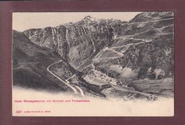Hotel RHONEGLETSCHER - Grimsel und Furkastrasse // Eckbug //
