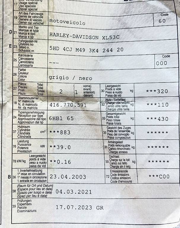 Chopper: Harley Davidson Sportster 883 del centenario – Usato da S. Bernardino venduto da aathos1973 3
