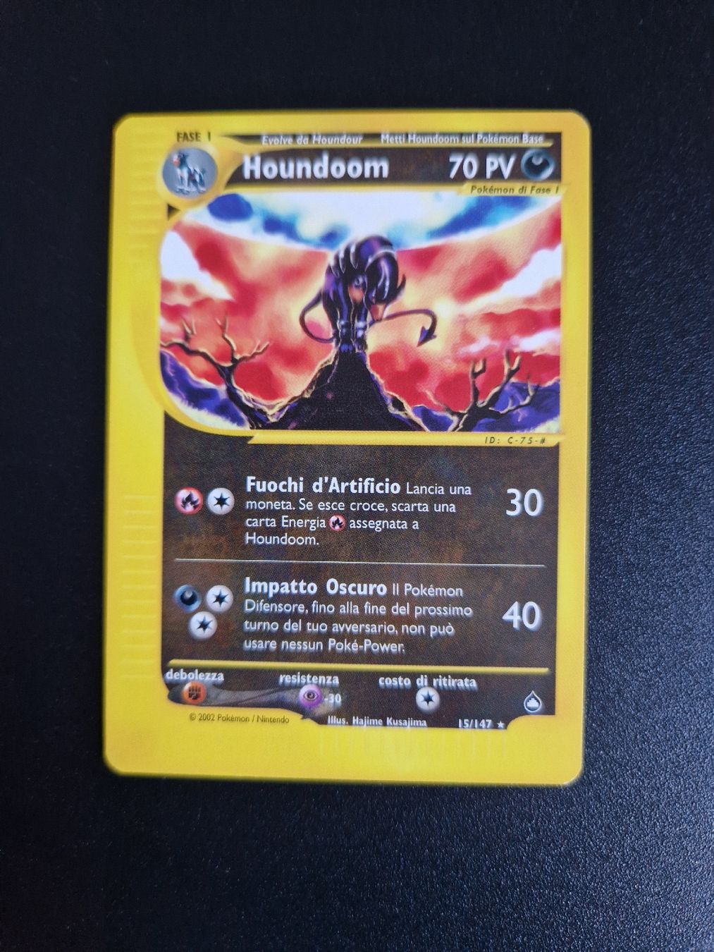 Pokémon Carte collezionabili: Houndoom aquapolis 🇮🇹  – Nuovo (secondo la descrizione) da Giubiasco venduto da MrGru1992