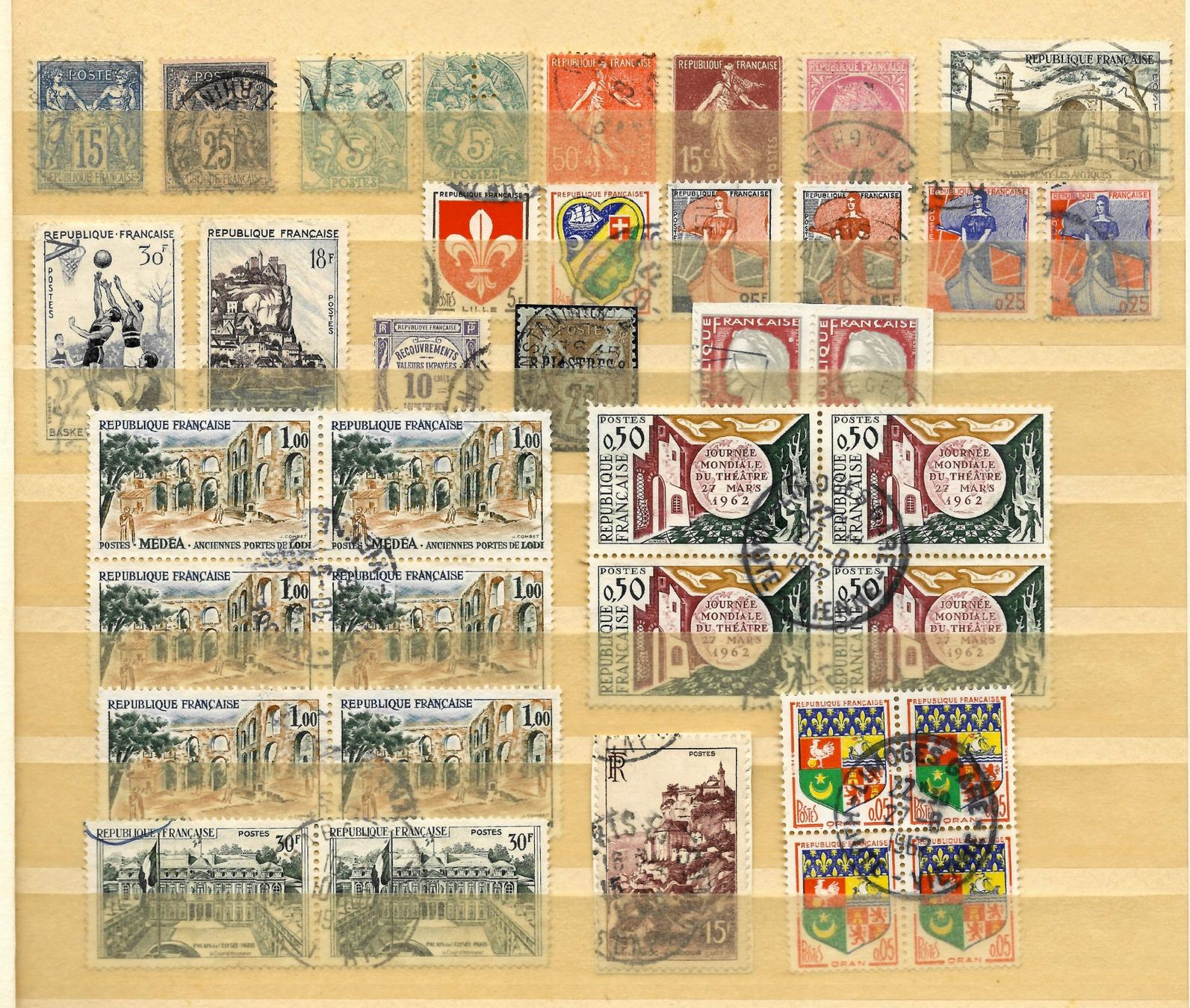 Alle Briefmarken: schönes Frankreich Lot – Gebraucht aus Eggersriet von stamp303