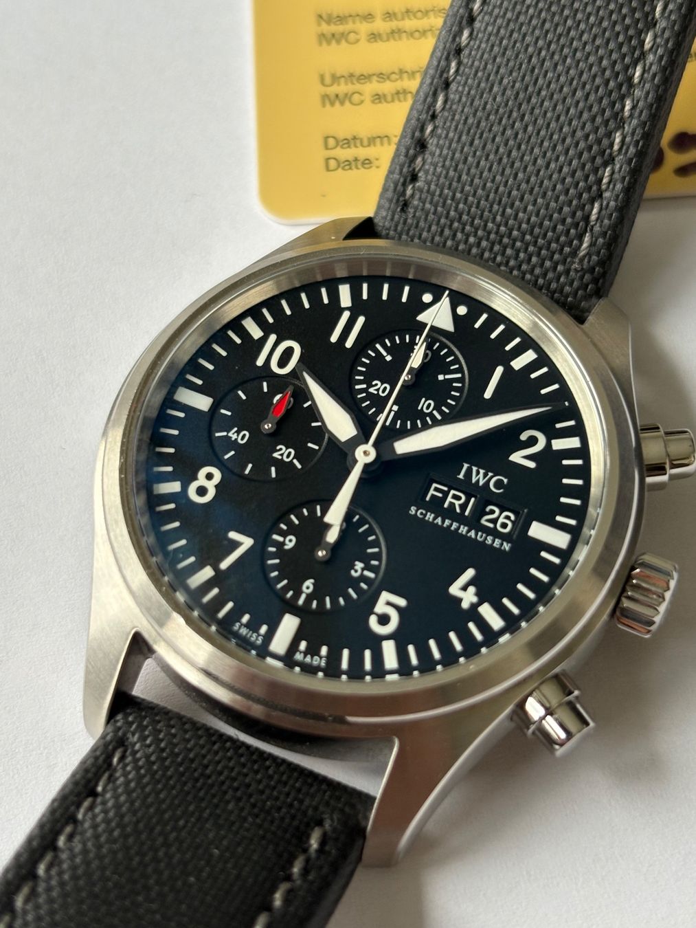 IWC Montres: IWC Flieger Chronograph IW371701 – D'occasion à Birsfelden par Mynos