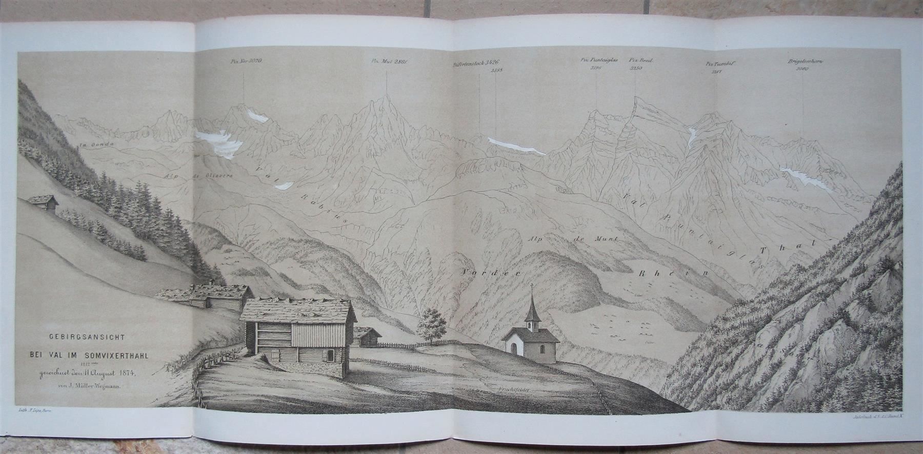 Gravures: Somvix bei Val Panorama – D'occasion à Rafz par Helvet32 1