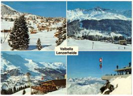 Lenzerheide - 4 Bild AK Valbella
