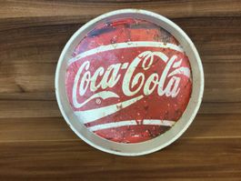 Altes gebrauchtes Coca -Cola Service Tablett