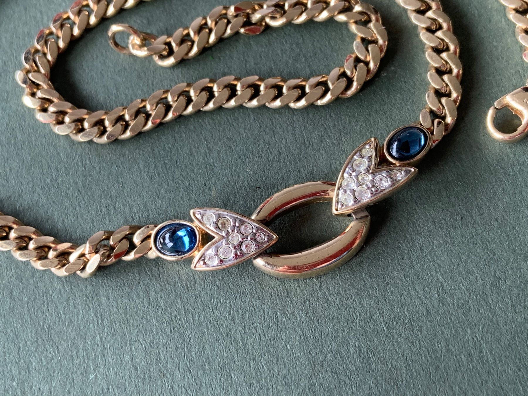 Catenine: Vergoldete kette Blau OVAL – Usato da Laufen venduto da Bellebellezza 2