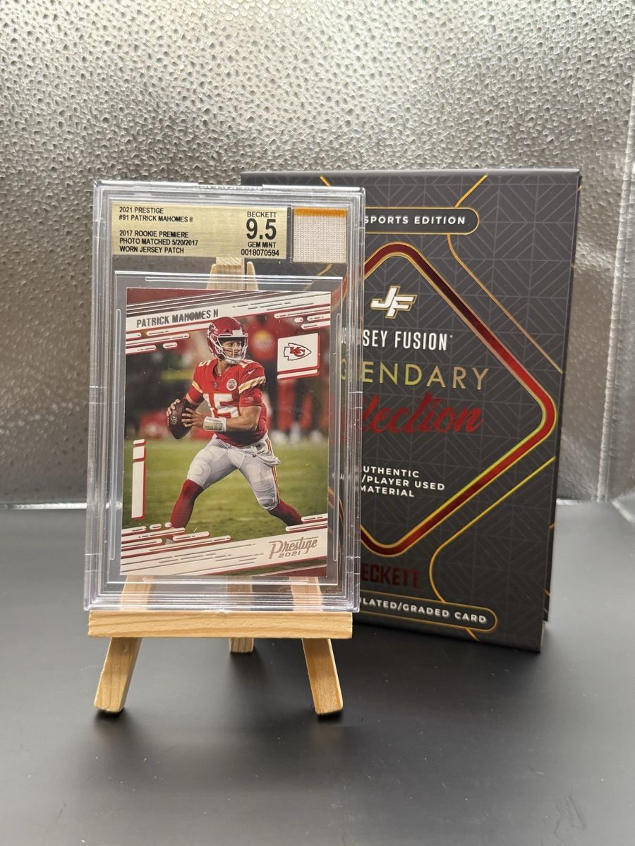 Panini Carte collezionabili: Patrick Mahomes II Jersey Fusion BGS 9.5 – Nuovo (secondo la descrizione) da Malters venduto da cap.design_