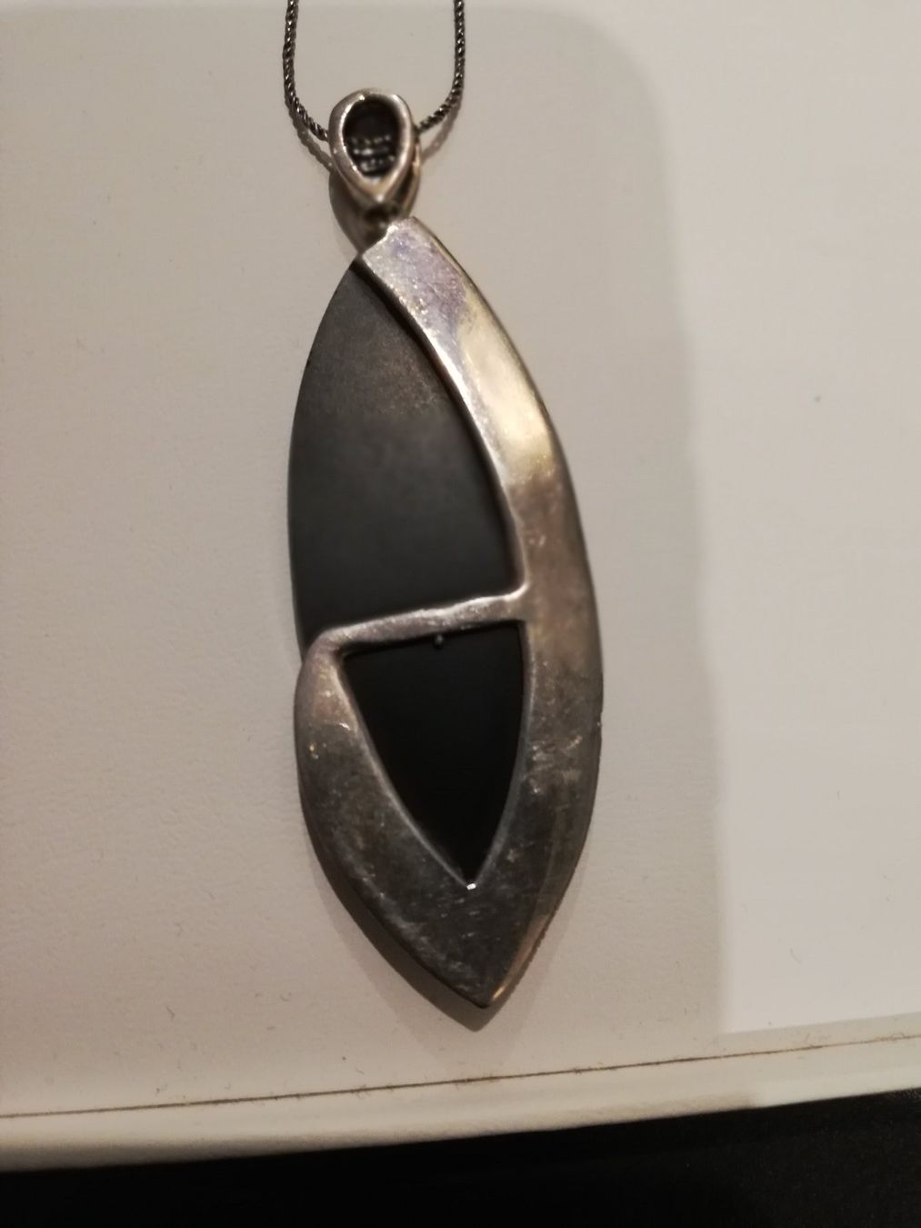 Catenine: HALSKETTE - MARKASIT SILBER 925, ONIX – Nuovo (secondo la descrizione) da Steinhausen venduto da ellako 4