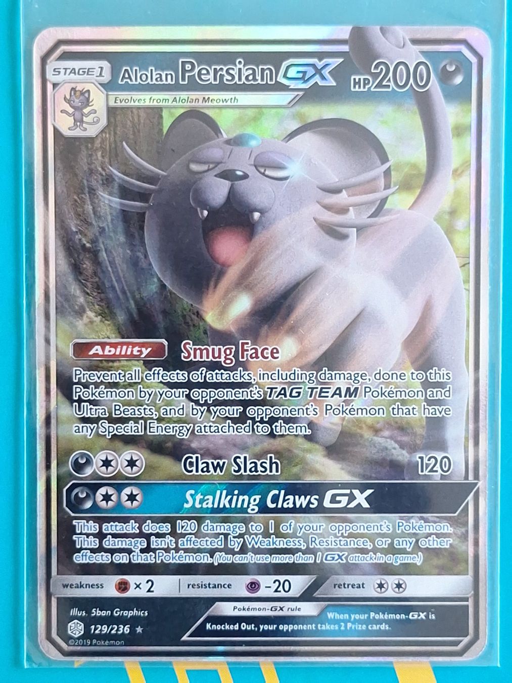 Pokémon Sammelbilder & Trading cards: Alolan Persian GX - Cosmic Eclipse - #13 – Gebraucht aus Altstätten SG von GGsGameshop