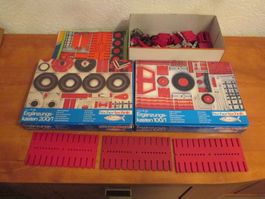Fischertechnik kasten 100/1 - 200/1 + lot de pièces