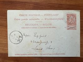 Postkarte 1897  Belgien  Vintage  (G1633)