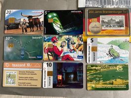 Lot de 9 cartes téléphones - Telefonkarte - CH  D  Chypre