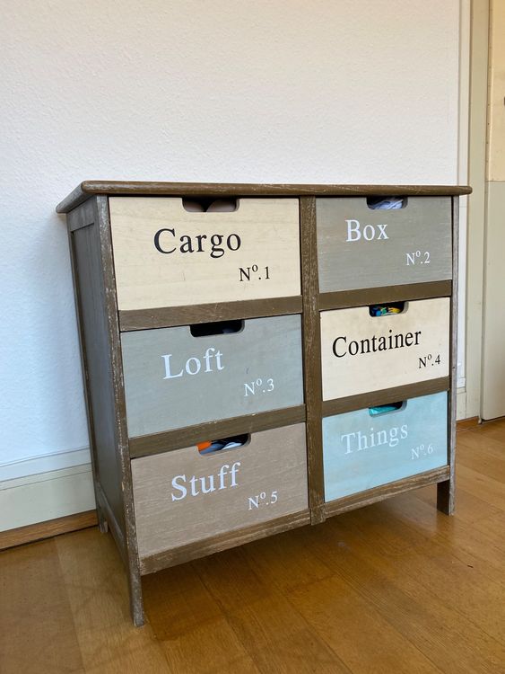 Vintage Shabby Chic Kommode Schrank Fabrik Design Holz Kaufen Auf Ricardo