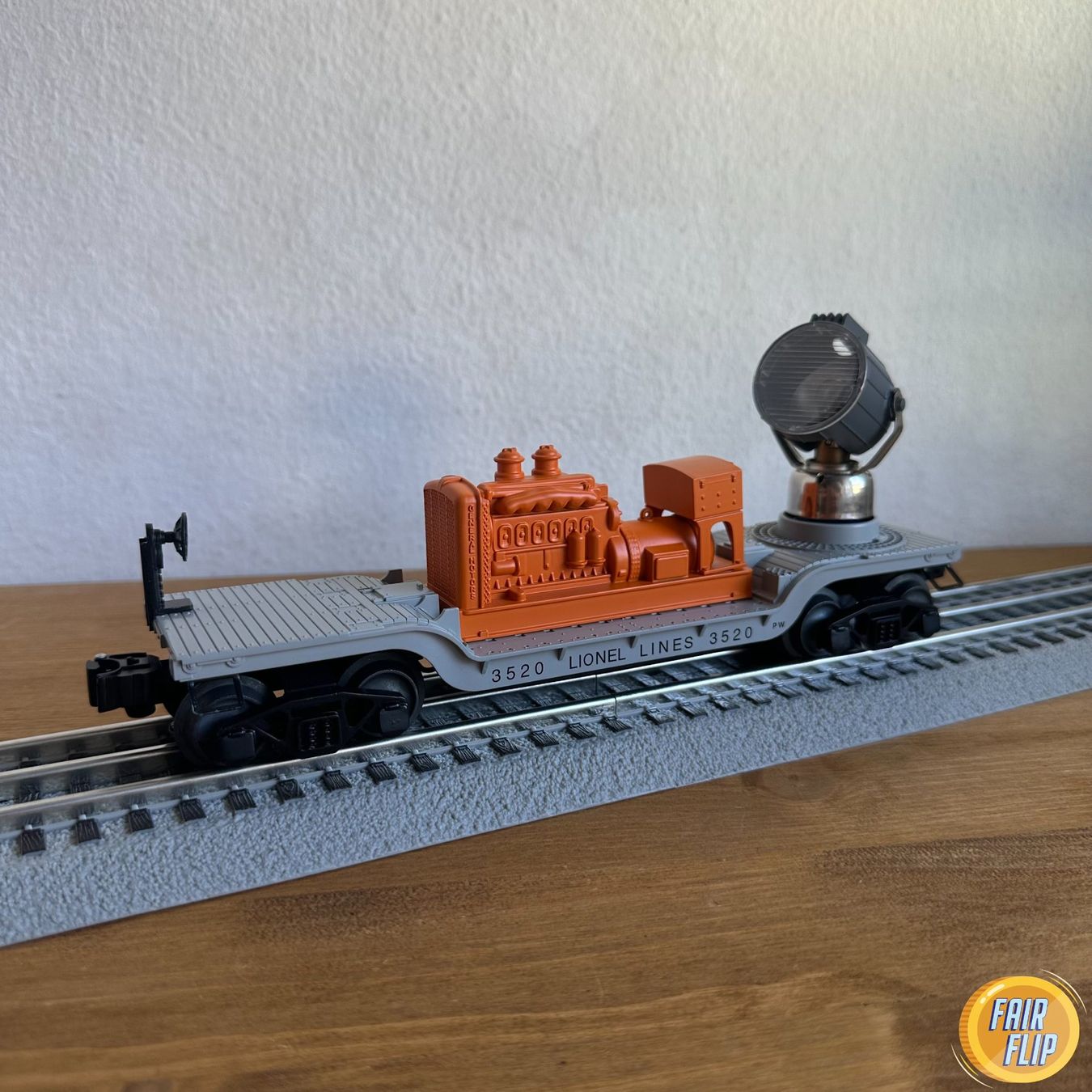 Lionel Modellini di ferrovie: 6-26768 Lionel #3520 Operating Searchlight Car – Nuovo e nell'imballaggio originale da Luzern venduto da fairflip