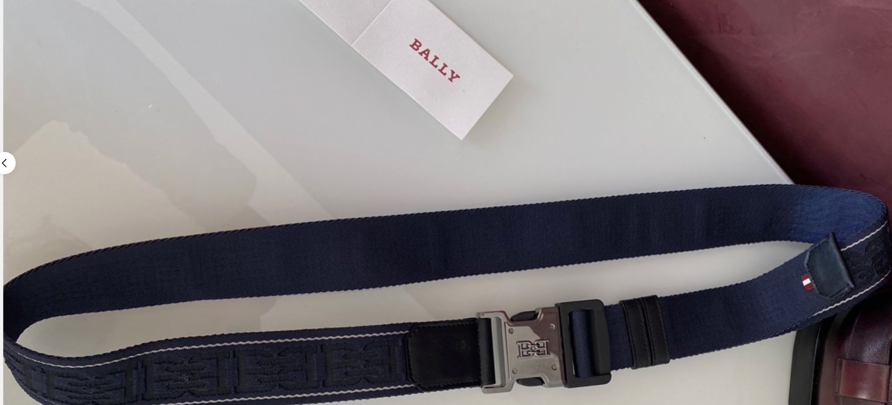 Bally Cinture: BALLY Herren Gürtel Gordon Stoff/Leder 110 – Nuovo e nell'imballaggio originale da Volketswil venduto da praxis12 2