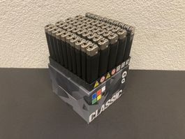Feuerzeug 50 Stück schwarz, Reibrad