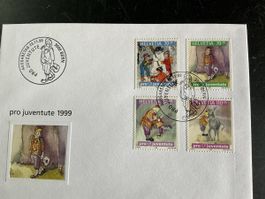 Ersttagsbrief Pro Juventute 1999 gestempelt 3000 Bern