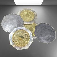 ✨ 5 Untersetzer - Royaler Retro-Charme für Deine Tafel! 💫