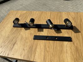 Deckenlampe Livique Spot Sean schwarz, 4 Spots