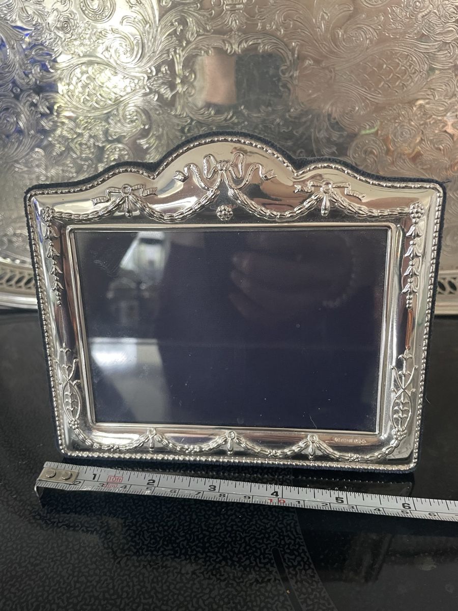 Cornici: Silber Bilderrahmen 925 Sterling Carrs Sheffield England – Usato da Steinmaur venduto da Eastwing