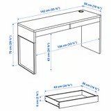 Ikea Schreibtische: Bureau Micke, blanc, Ikea – Neu (gemäss Beschreibung) aus Lussery-Villars von pousinete02 1