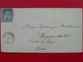 1867: Nr.31 Fingerhut auf Brief von MONTMIRAIL: 6.MAI.1867,