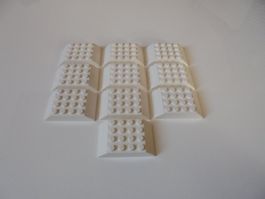LEGO - 10 - WEISSE - EISENBAHN - DACHSTEINE