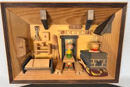 "Miniature 3D Holzbild - ‚Stube’