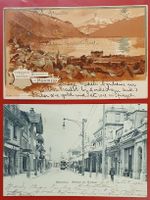 2 Ansichtskarten Montreux gelaufen 1901/1902