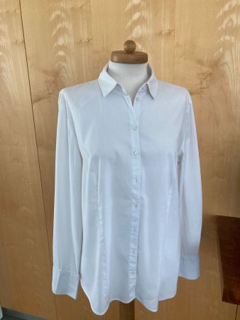GERRY WEBER Damenbluse, Gr. M, weiss, ganz leicht