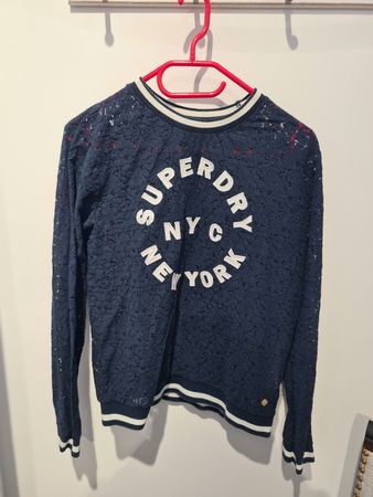 Superdry Spitzen-Pullover, dunkelblau, Grösse L