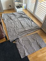 Housse de couette Pfister 100% coton gris 140x195