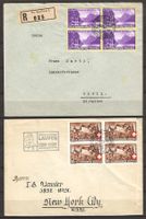 1938/39 : Pro Patria B1 + B2 im VB - 2 Briefe