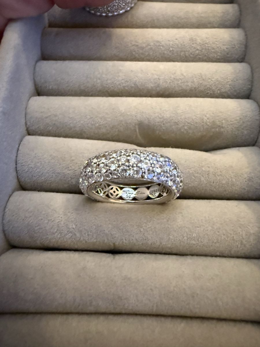 Thomas Sabo Anelli: Thomas Sabo Pavéring mit Zirkonia, Grösse 52 – Nuovo (secondo la descrizione) da Habsburg venduto da franziska_81