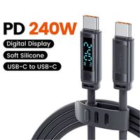 USB-C Kabel mit Ladegeschwindigkeitsanzeige-Display 240W 1m