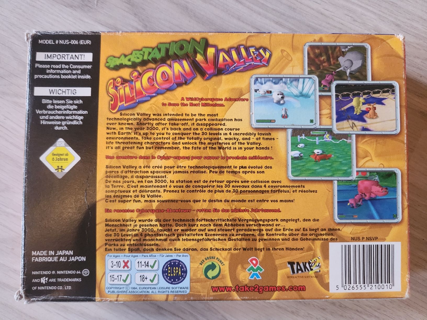 Nintendo Giochi: SpaceStation Silicon Valley N64 - Top – Usato da Tafers venduto da whereyogamesat 3